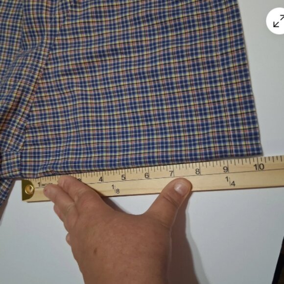 Ralph Lauren Plaid Shirt‎ Mens Large Classic Fit Blue Label Cotton Pre-Owned A4 - Picture 7 of 11